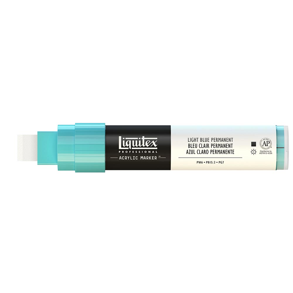 Liquitex Professional Akrilik Markör Kesik Uç 15mm Light Blue Permanent 770