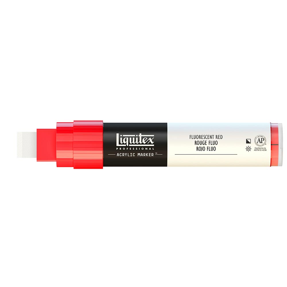 Liquitex Professional Akrilik Markör Kesik Uç 15mm Fluorescent Red 983