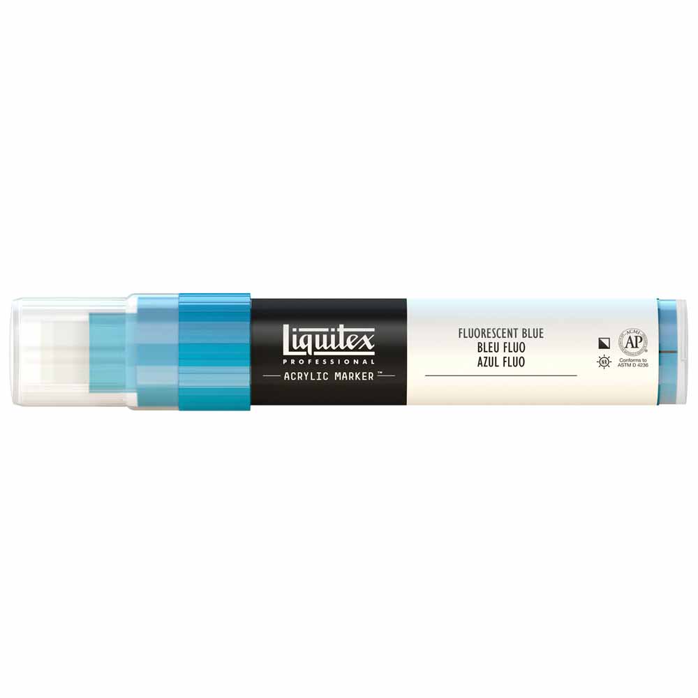 Liquitex Professional Akrilik Markör Kesik Uç 15mm Fluorescent Blue 984