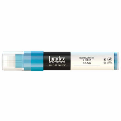 Liquitex Professional Akrilik Markör Kesik Uç 15mm Fluorescent Blue 984
