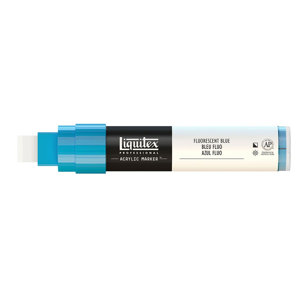 Liquitex Professional Akrilik Markör Kesik Uç 15mm Fluorescent Blue 984