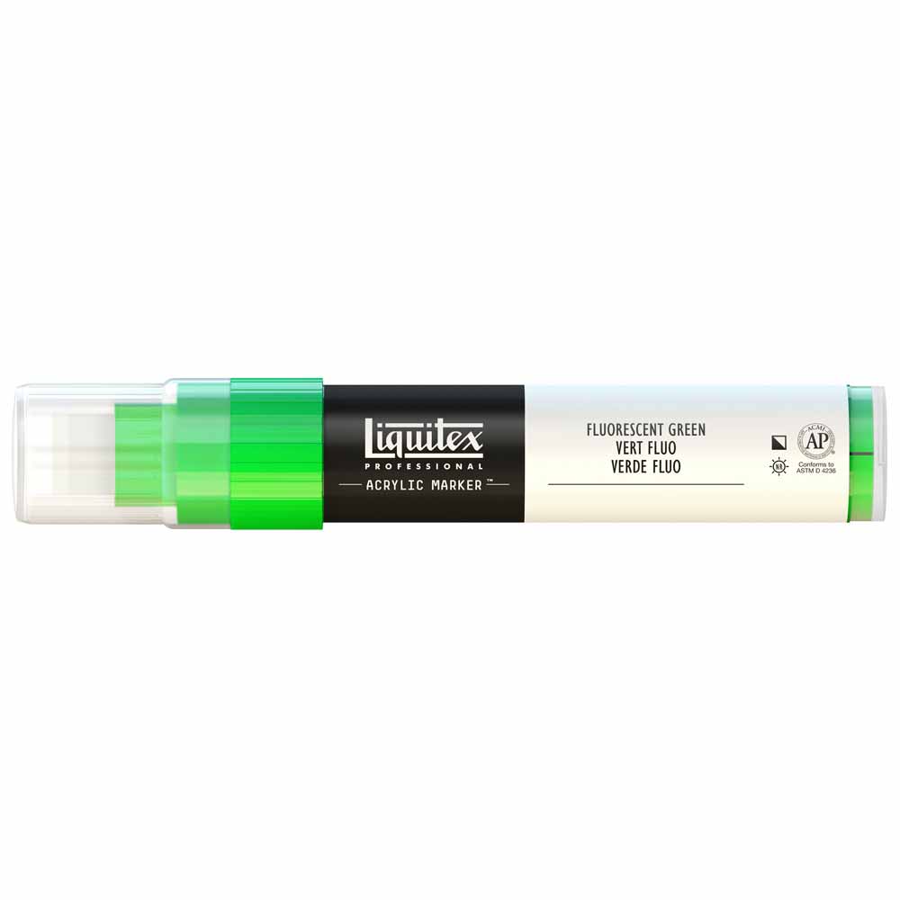 Liquitex Professional Akrilik Markör Kesik Uç 15mm Fluorescent Green 985