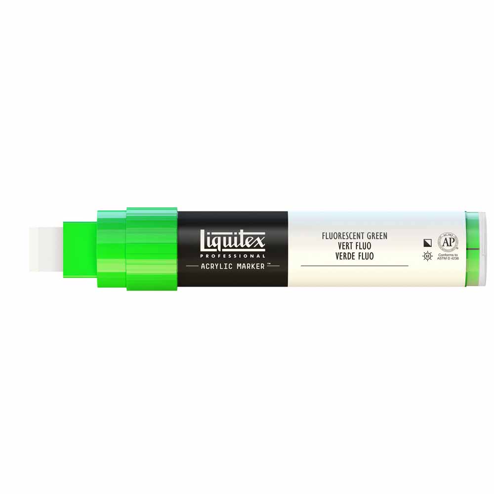 Liquitex Professional Akrilik Markör Kesik Uç 15mm Fluorescent Green 985