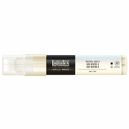 Liquitex Professional Akrilik Markör Kesik Uç 15mm Neutral Gray 8 8599
