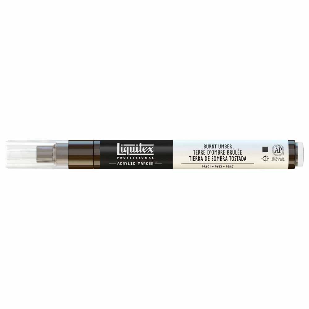 Liquitex Professional Akrilik Markör İnce Uç 2mm Burnt Umber 128