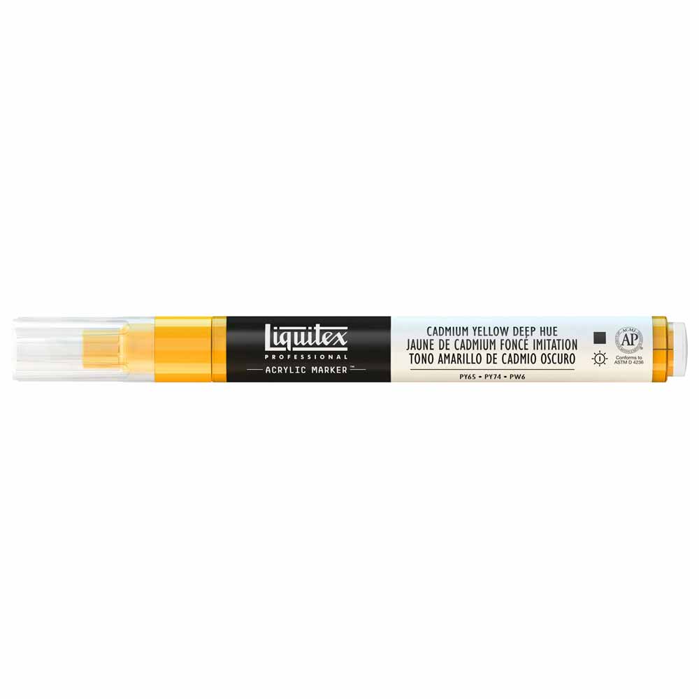 Liquitex Professional Akrilik Markör İnce Uç 2mm Cadmium Yellow Deep Hue 163
