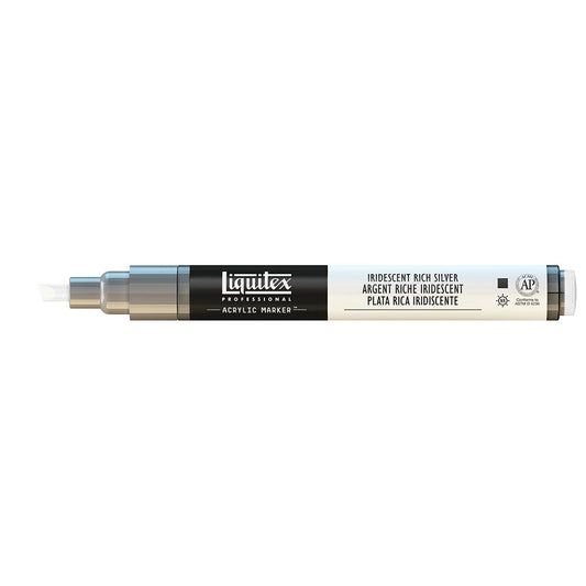 Liquitex Professional Akrilik Markör İnce Uç 2mm Iridescent Rich Silver 239