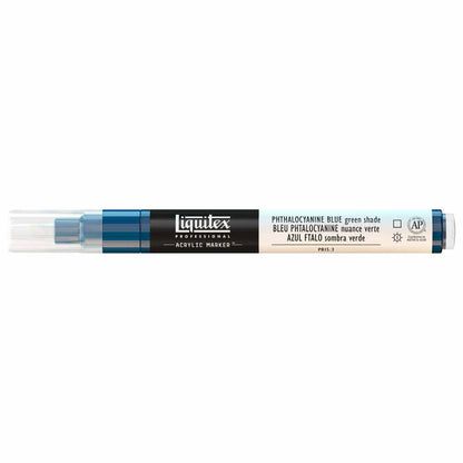 Liquitex Professional Akrilik Markör İnce Uç 2mm Phthalocyanine Blue Green Shade 316