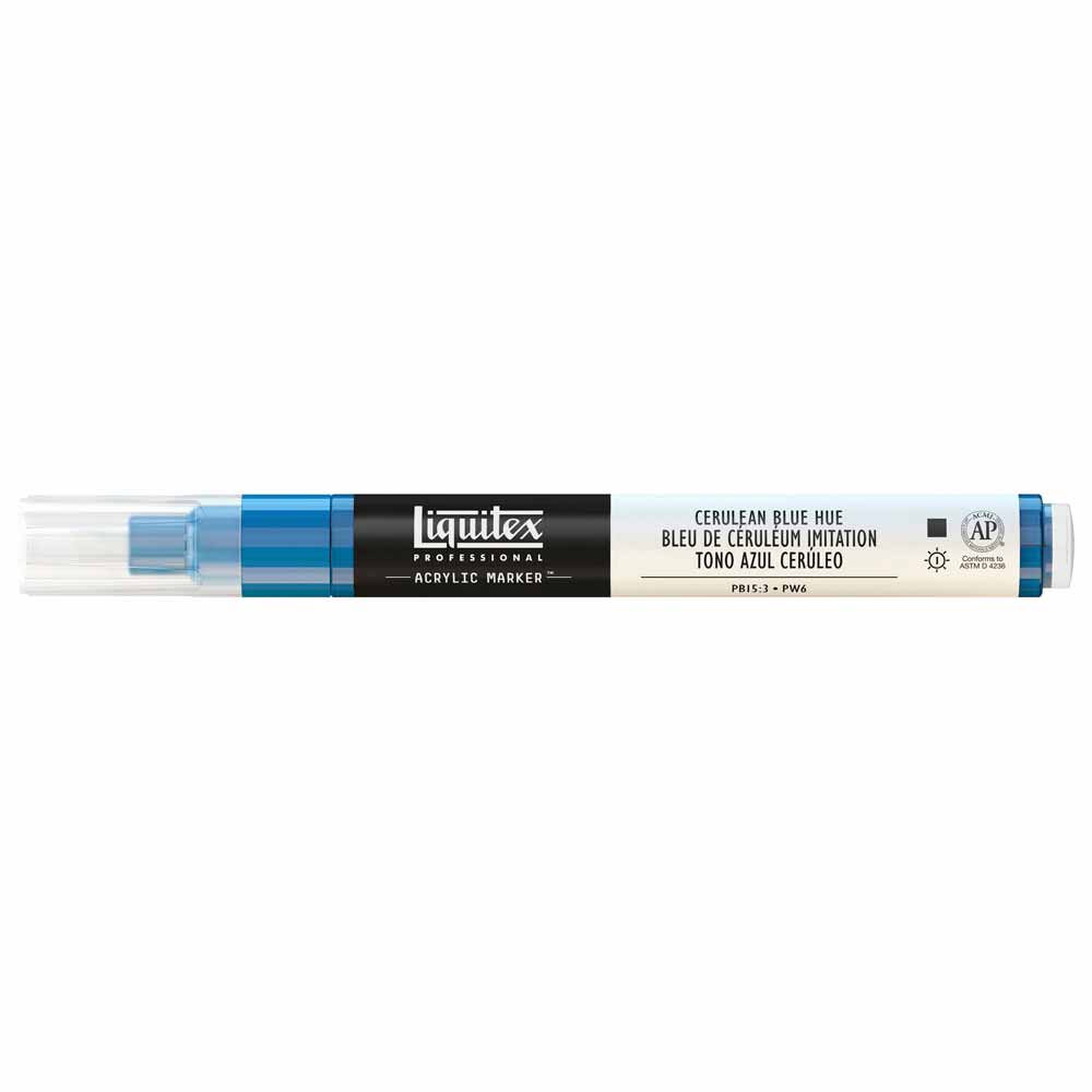 Liquitex Professional Akrilik Markör İnce Uç 2mm Cerulean Blue Hue 470