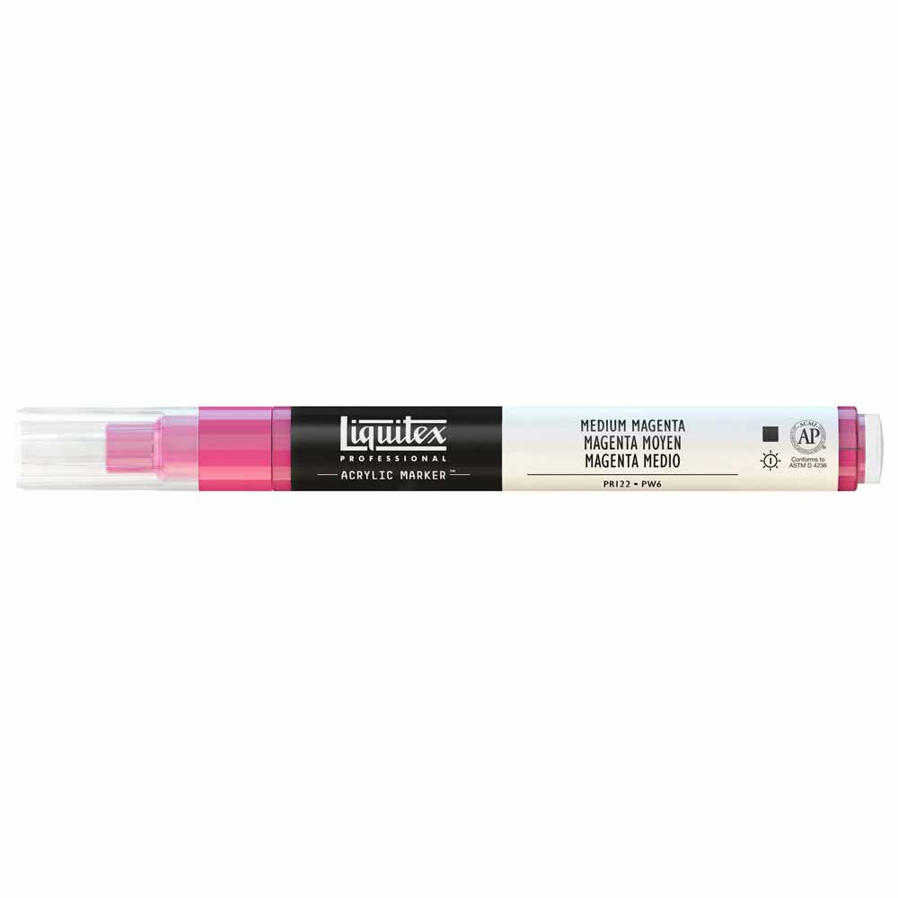 Liquitex Professional Akrilik Markör İnce Uç 2mm Medium Magenta 500