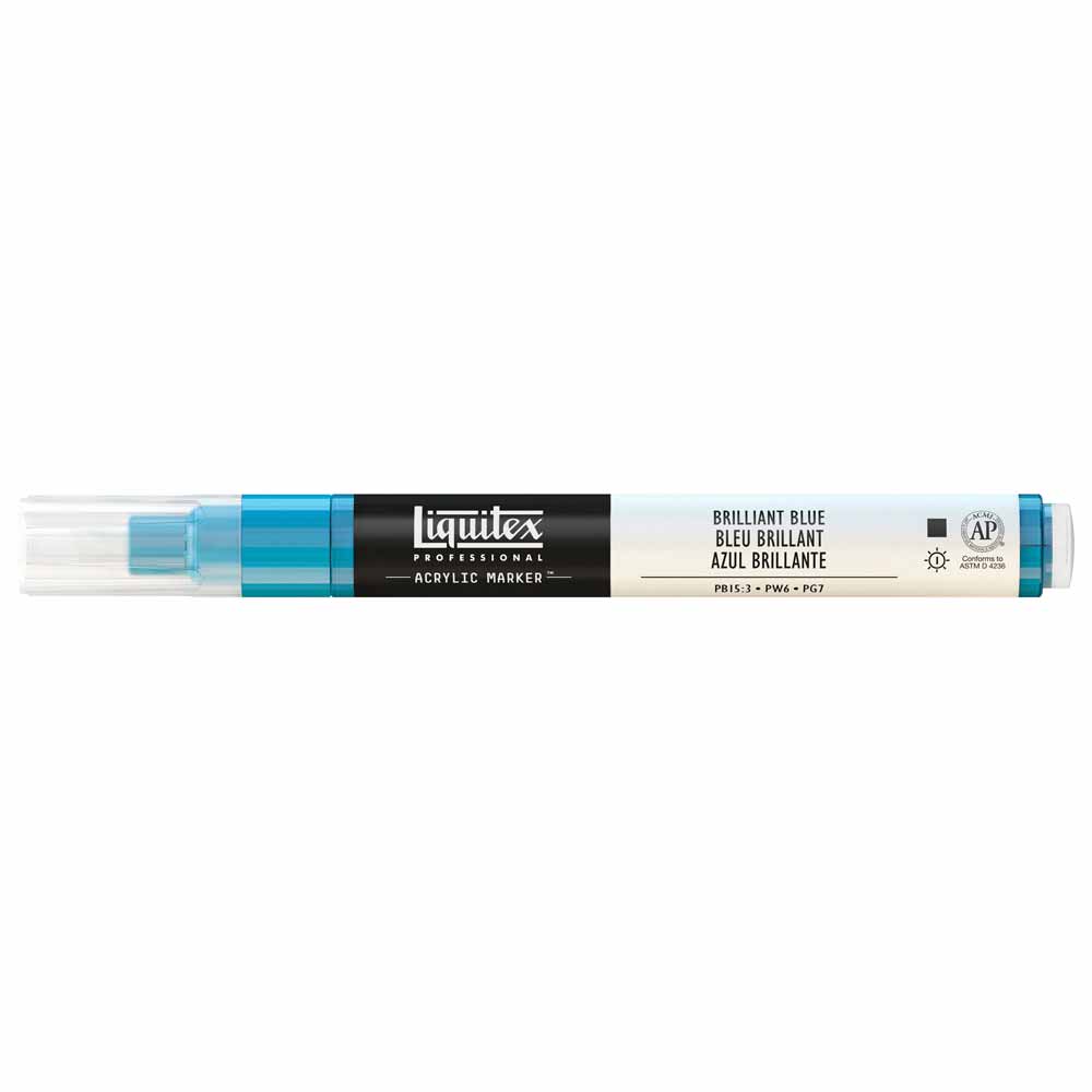Liquitex Professional Akrilik Markör İnce Uç 2mm Brilliant Blue 570