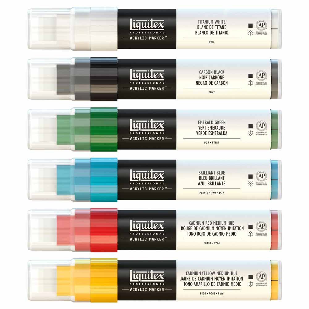 Liquitex Professional Akrilik Markör 6x15mm Set Classic