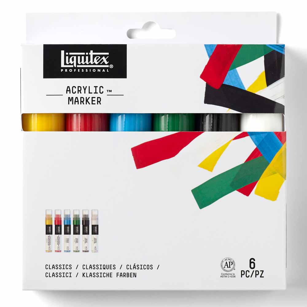 Liquitex Professional Akrilik Markör 6x15mm Set Classic