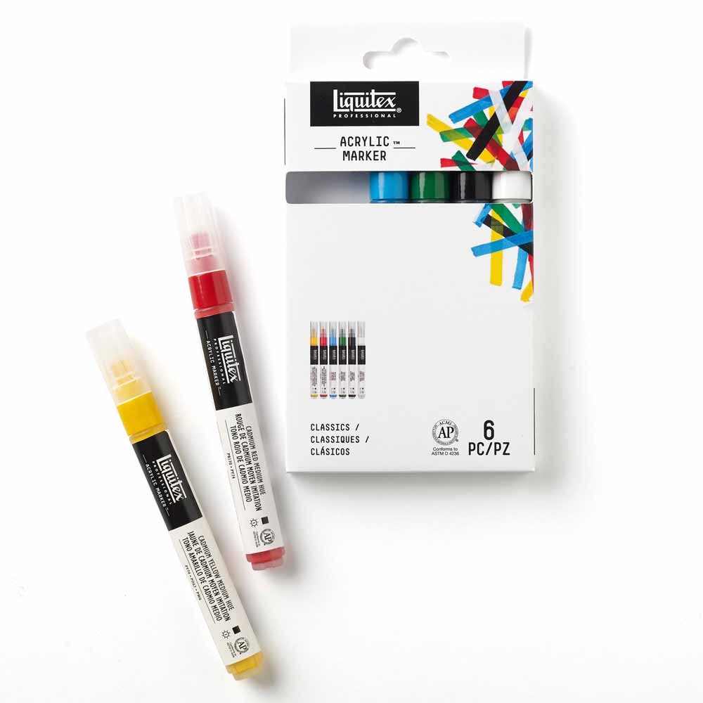 Liquitex Professional Akrilik Markör 6x2mm Set Classic