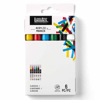 Liquitex Professional Akrilik Markör 6x2mm Set Classic