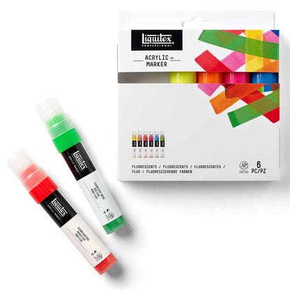 Liquitex Professional Akrilik Markör 6x15mm Set Fluorescent