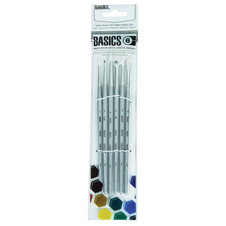 Liquitex Basics Fırçalar Set 6 x Sentetik Kısa Saplı