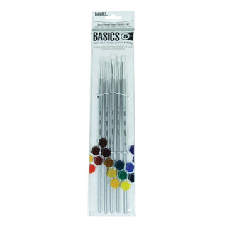 Liquitex Basics Fırçalar Set 5 x Sentetik Uzun Saplı