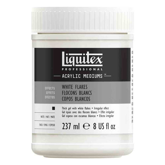 Liquitex Professional Acrylic White Flakes 237ml (Beyaz Parçacıklı Doku Jeli)
