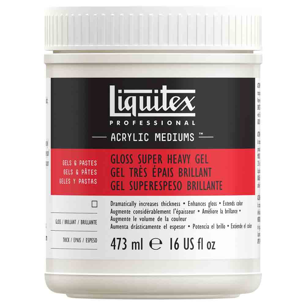 Liquitex Professional Acrylic Gloss Super Heavy Gel 473ml (Parlak Super Yoğun Doku Jeli)