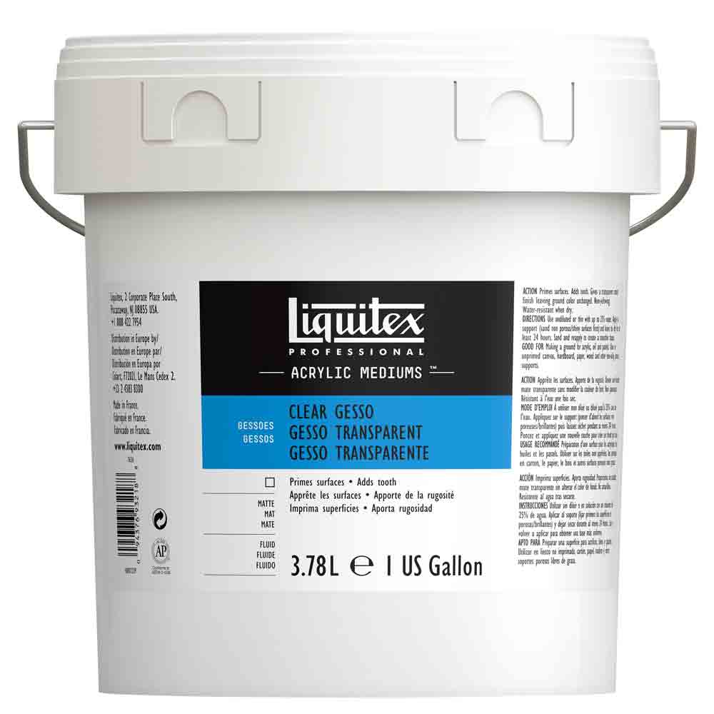 Liquitex Professional Acrylic Şeffaf Zemin Astarı Gesso 3.78L