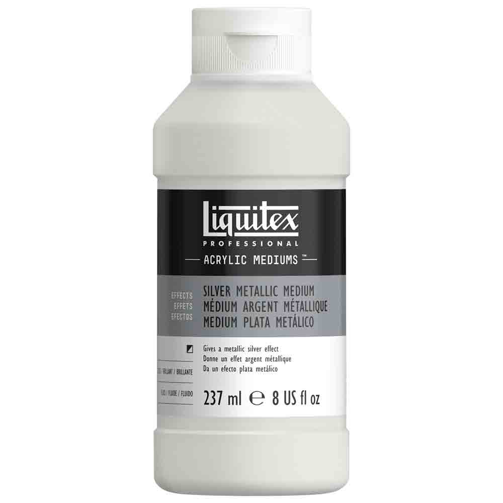 Liquitex Professional Acrylic Silver Metallic Medium 237ml (Gümüş Metalik Medyum)