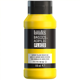 Liquitex Basics Fluid Akrilik Boya 118ml Cadmium Yellow Medium Hue 830