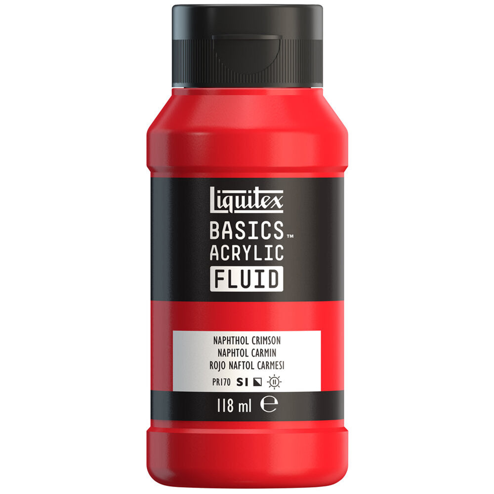 Liquitex Basics Fluid Akrilik Boya 118ml Naphtol Crimson 292