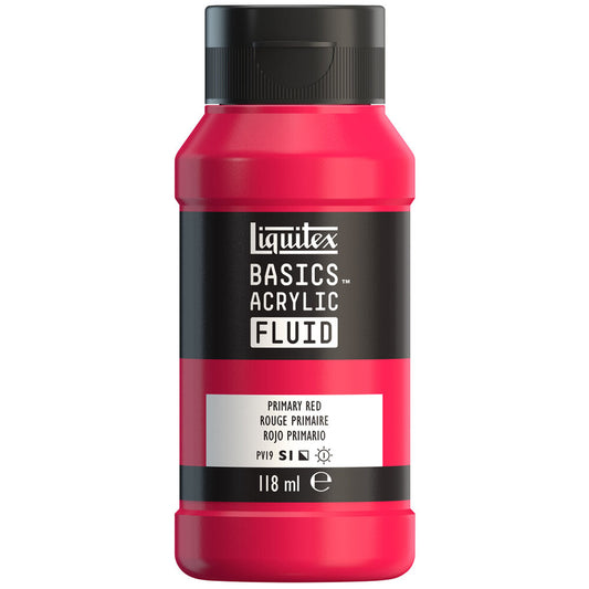 Liquitex Basics Fluid Akrilik Boya 118ml Primary Red 415