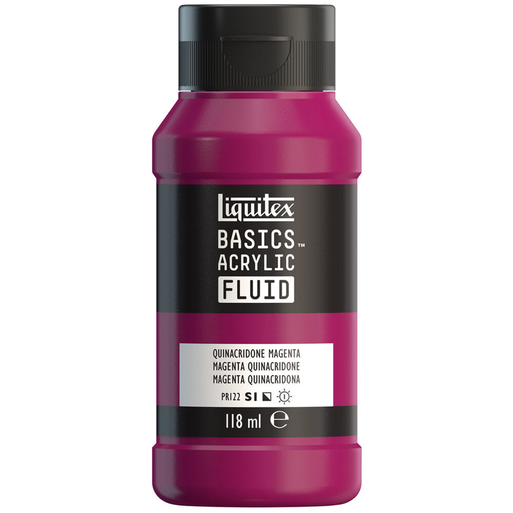 Liquitex Basics Fluid Akrilik Boya 118ml Quinacridone Magenta 114