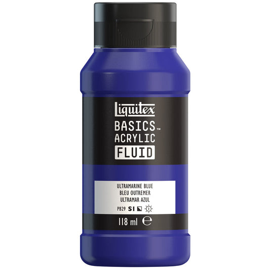 Liquitex Basics Fluid Akrilik Boya 118ml Ultramarine Blue 380