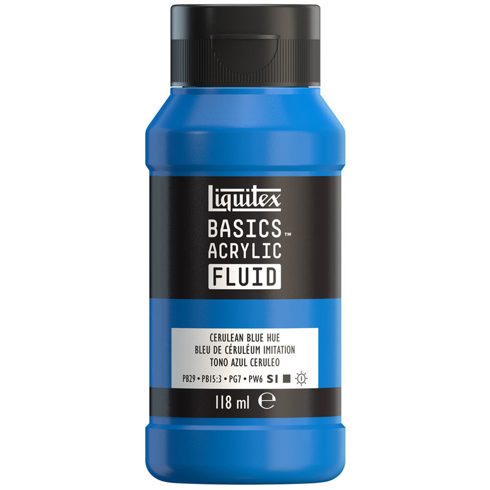 Liquitex Basics Fluid Akrilik Boya 118ml Cerulean Blue Hue 470