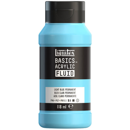Liquitex Basics Fluid Akrilik Boya 118ml Light Blue Permanent 770