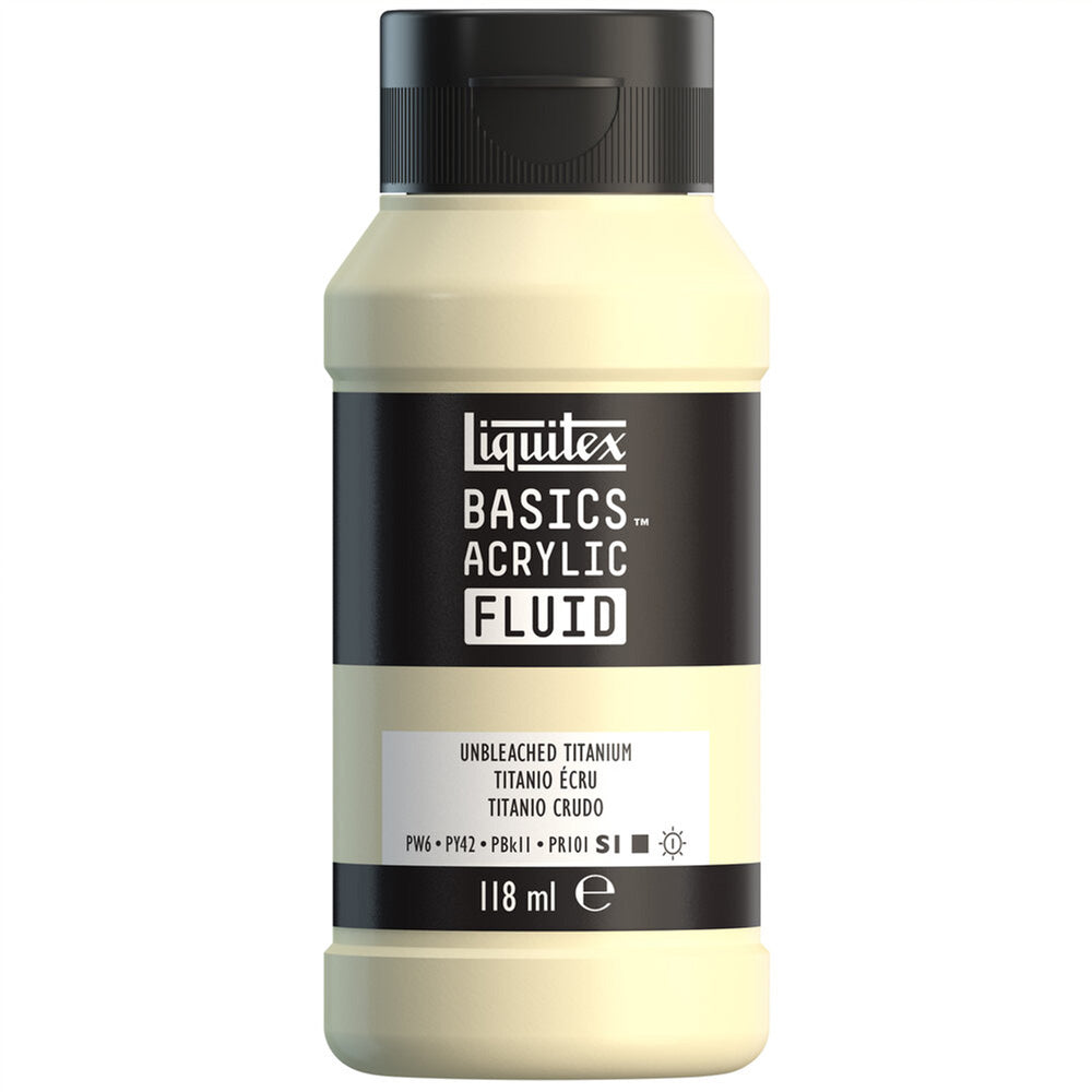 Liquitex Basics Fluid Akrilik Boya 118ml Unbleached Titanium 434