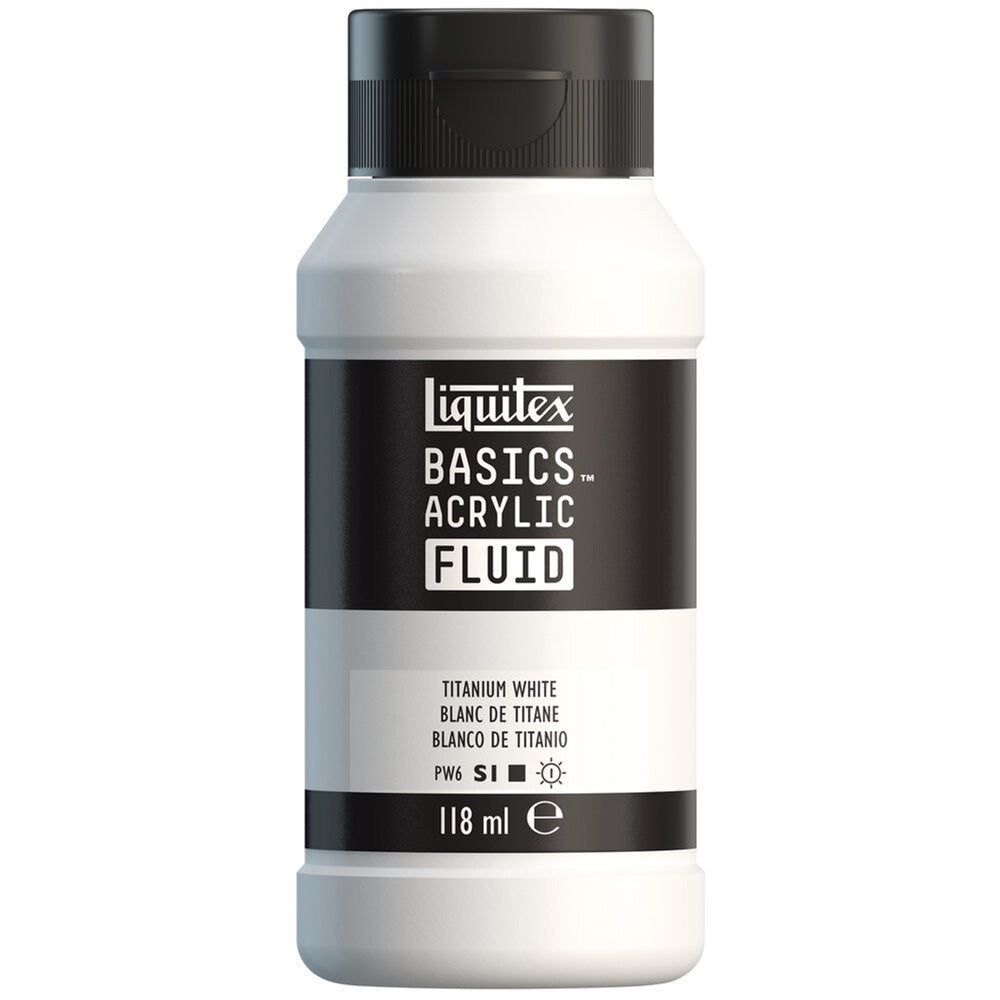Liquitex Basics Fluid Akrilik Boya 118ml Titanium White 432