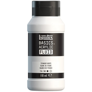 Liquitex Basics Fluid Akrilik Boya 118ml Titanium White 432
