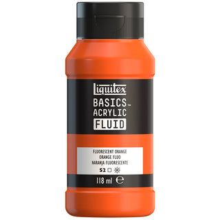 Liquitex Basics Fluid Akrilik Boya 118ml Fluorescent Orange 982 S.2