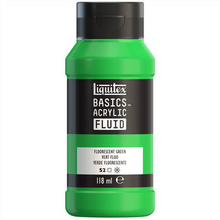 Liquitex Basics Fluid Akrilik Boya 118ml Fluorescent Green 98 S.2