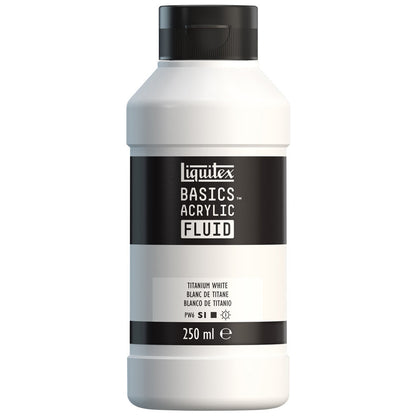 Liquitex Basics Fluid Akrilik Boya 250ml Titanium White 432
