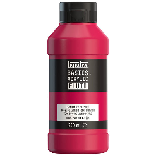 Liquitex Basics Fluid Akrilik Boya 250ml Cadmium Red Deep Hue 311