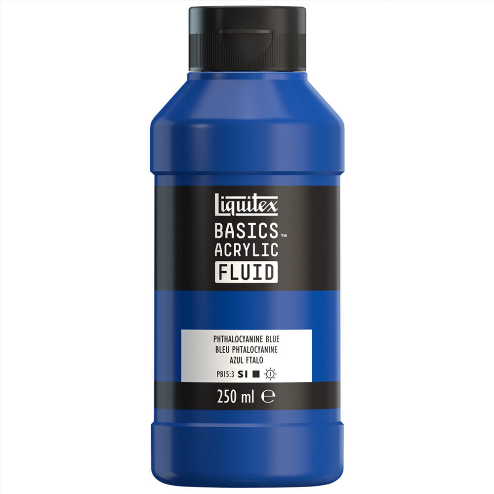 Liquitex Basics Fluid Akrilik Boya 250ml Phthalocyanine Blue 316