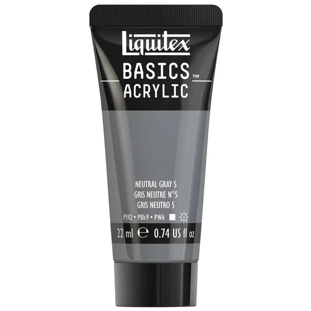 Liquitex Basics Akrilik Boya 22ml Neutral Gray 5 599