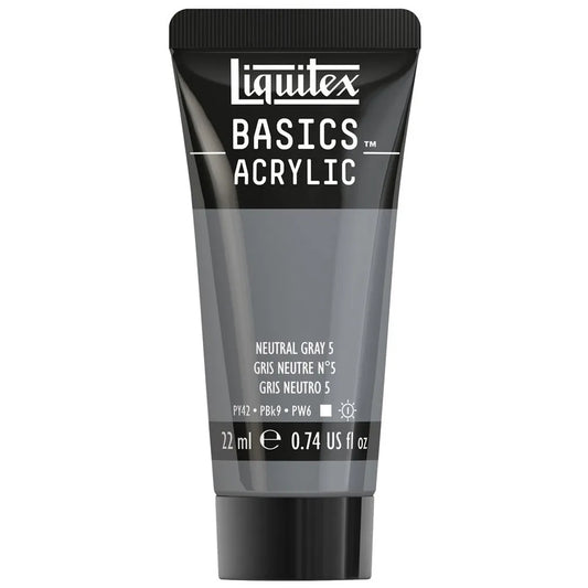 Liquitex Basics Akrilik Boya 22ml Neutral Gray 5 599