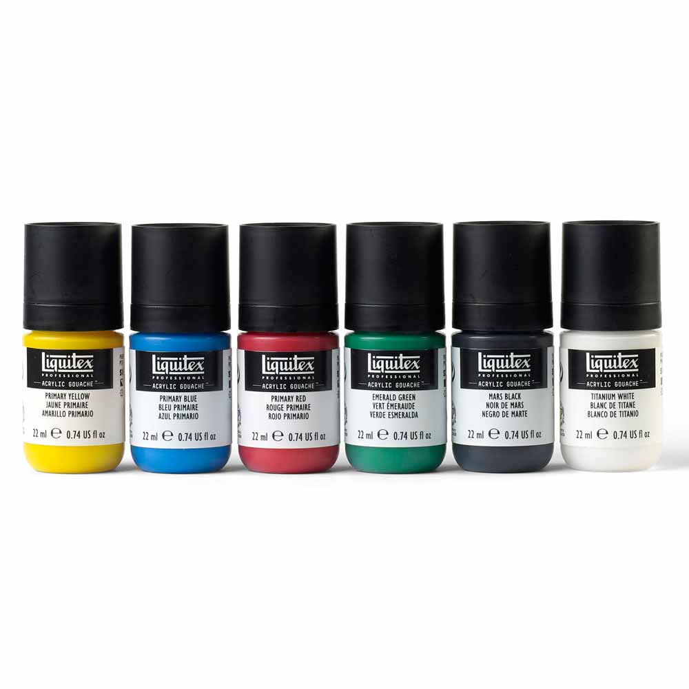 Liquitex Professional Akrilik Guaj Boya 6x22ml Set Primaries