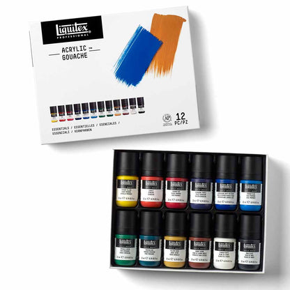 Liquitex Professional Akrilik Guaj Boya 12x22ml Set Essentials