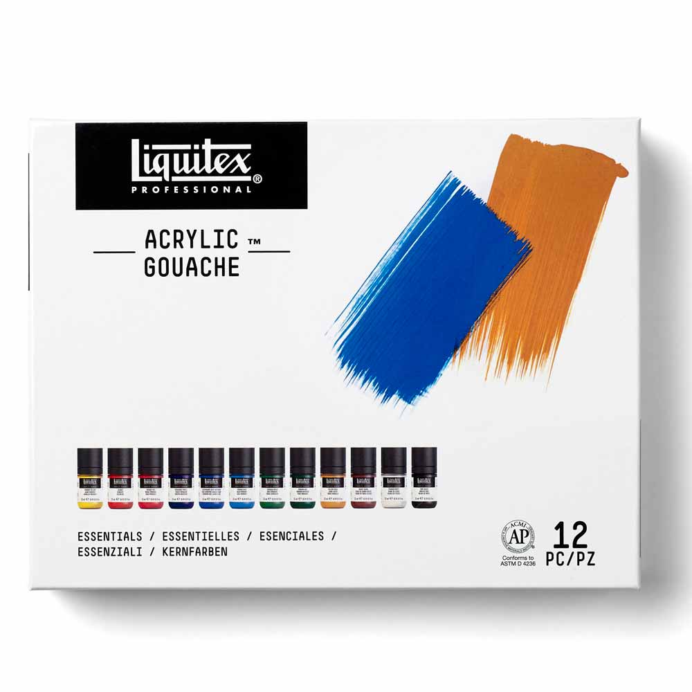 Liquitex Professional Akrilik Guaj Boya 12x22ml Set Essentials