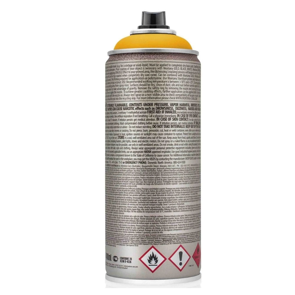 Montana Effect Crackle Sprey Boya 400ml Yellow Cab EC1220