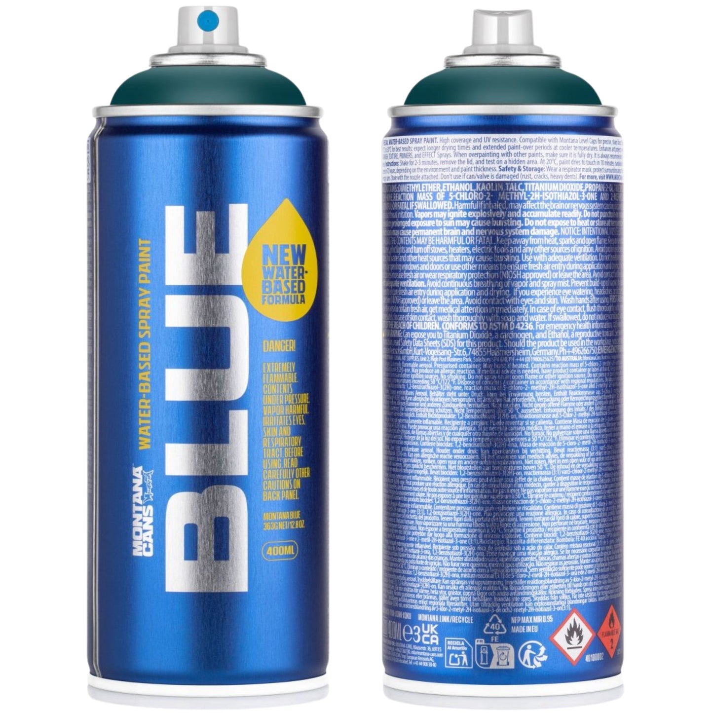 Montana BLUE Sprey Boya 400ml Petrol BLUE 5470