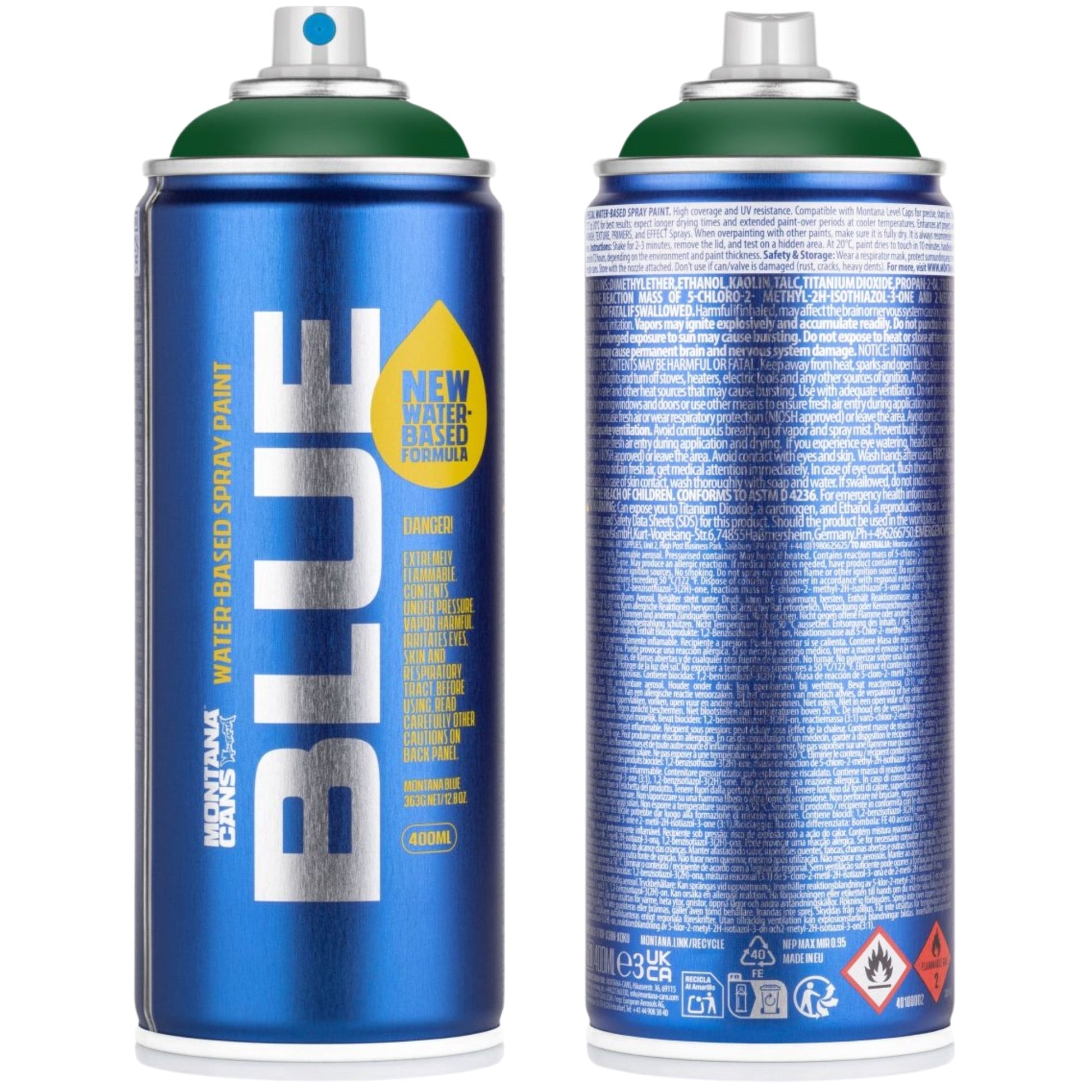 Montana BLUE Sprey Boya 400ml Smaragd Green BLUE 6070