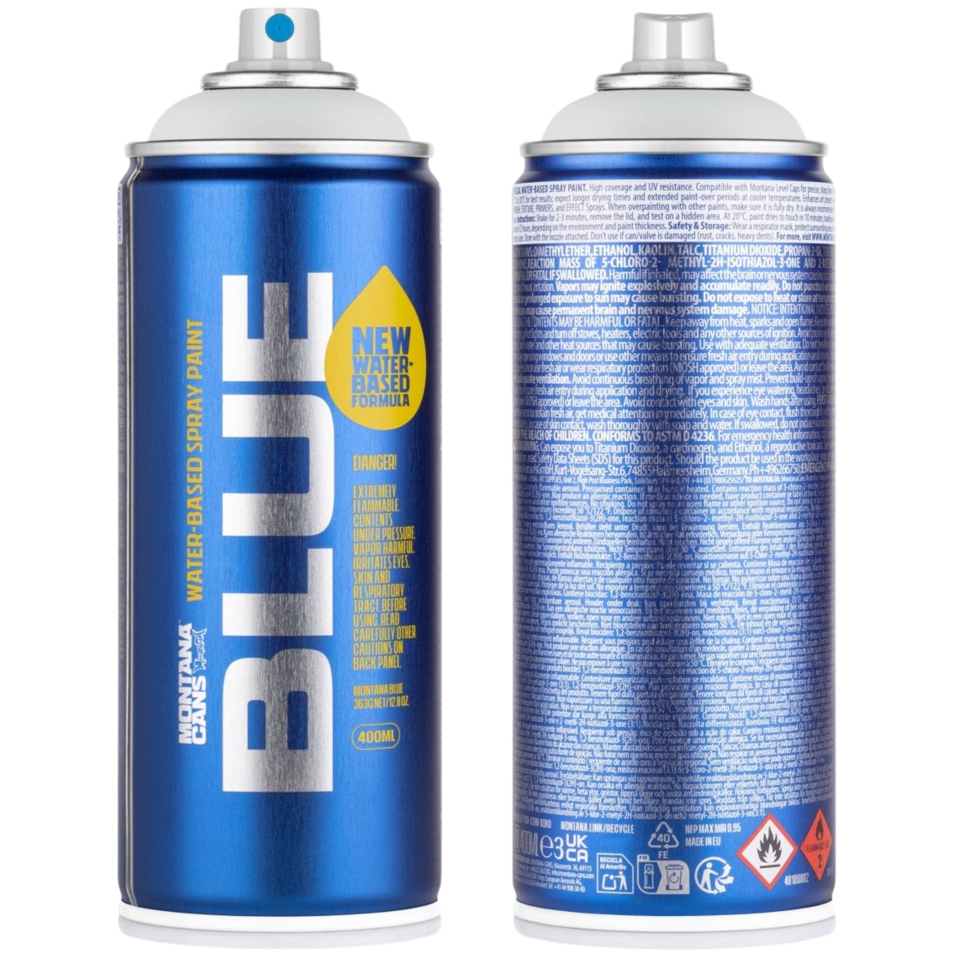Montana BLUE Sprey Boya 400ml Sports Grey BLUE 7010